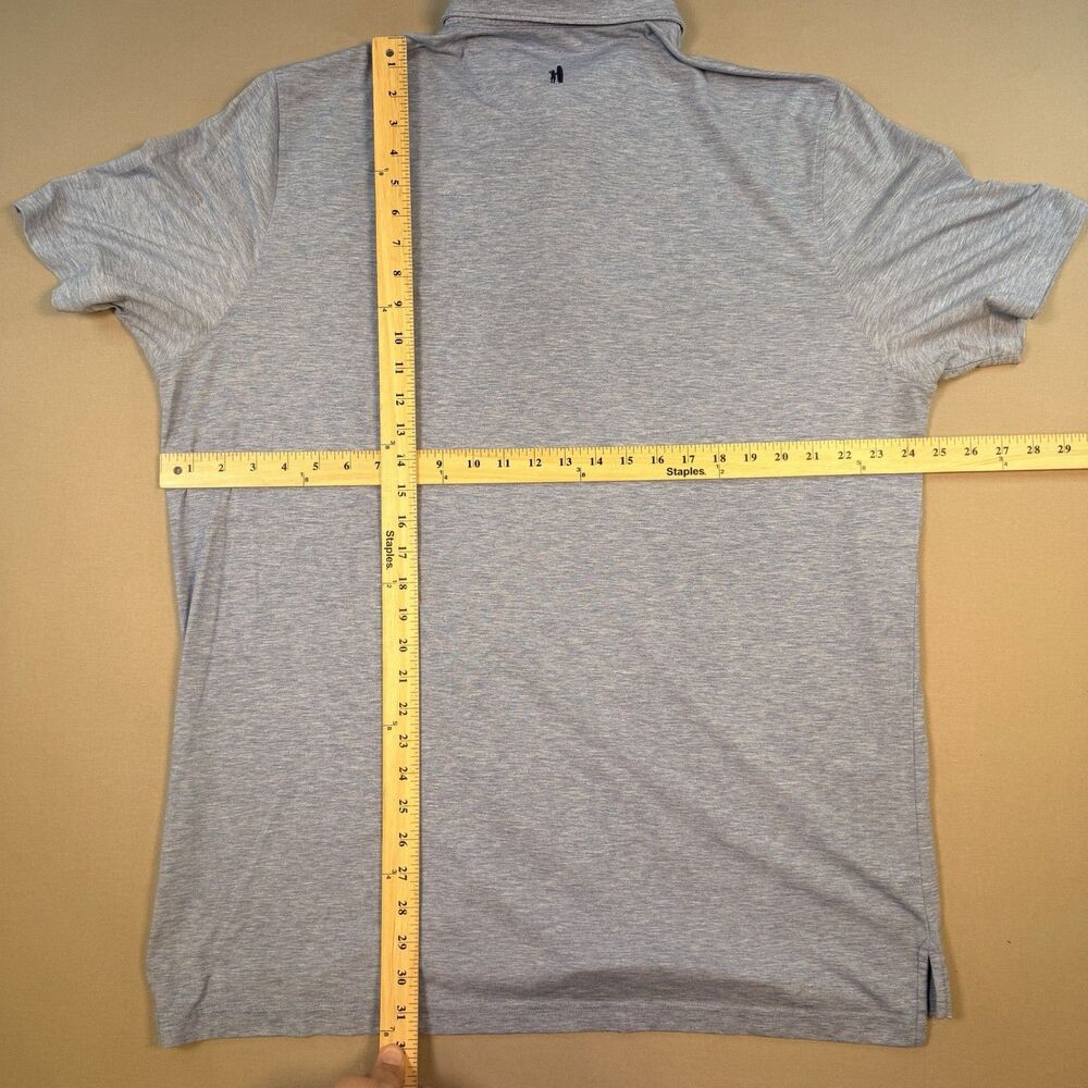 MEN'S JOHNNIE-O MADDOX POLO, SIZE: XL Heather Blue - Picture 7 of 7